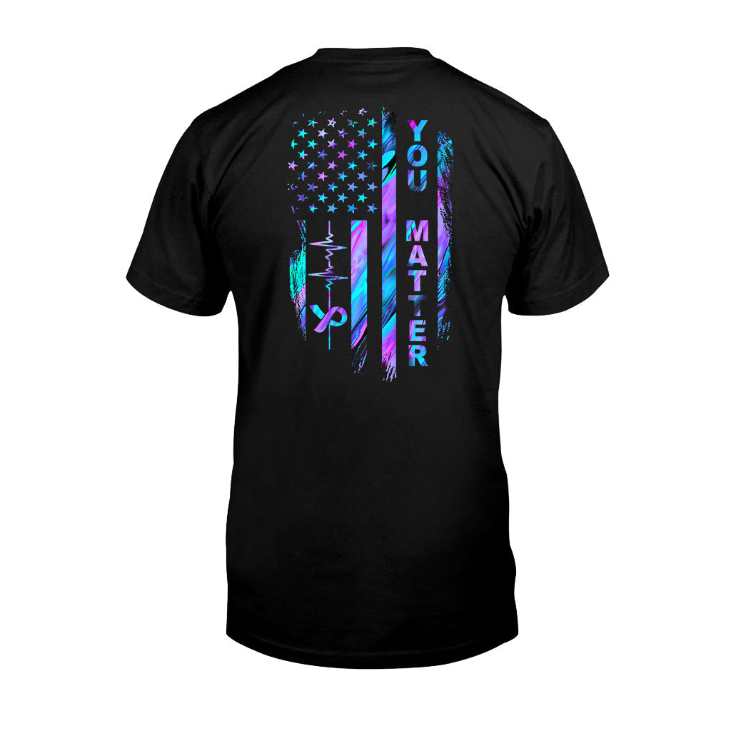 T-shirt et sweat à capuche avec drapeau de prévention du suicide 062021