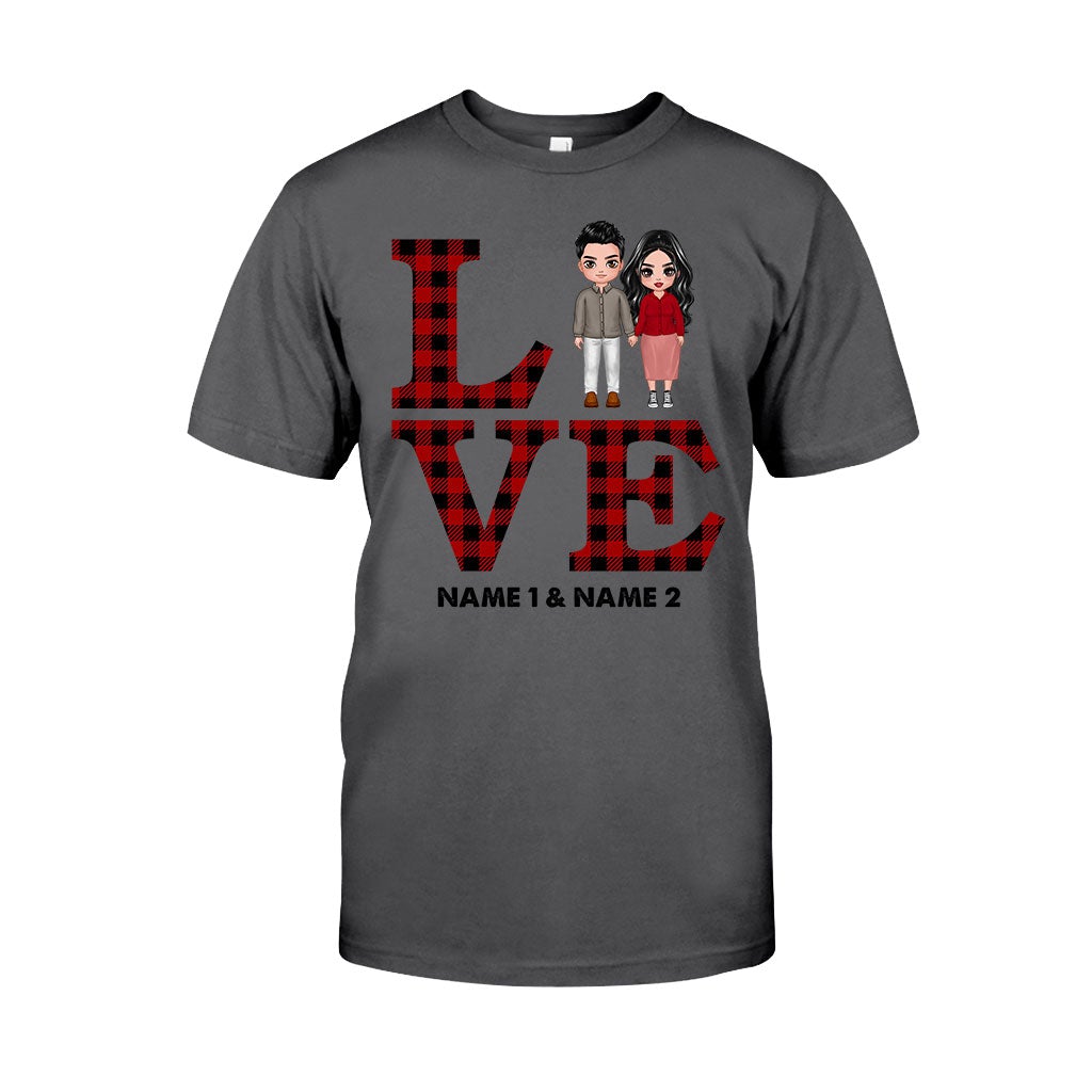 Couple amoureux - T-shirt et sweat à capuche personnalisés