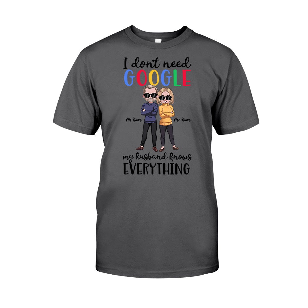 Je n'ai pas besoin de Google - T-shirt et sweat à capuche personnalisés pour couples
