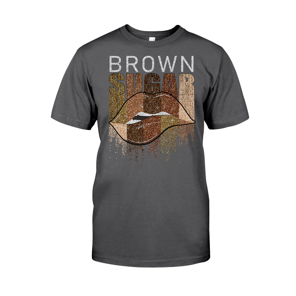 Brown Sugar - T-shirt et sweat à capuche afro-américains avec imprimé à paillettes imitation 1121