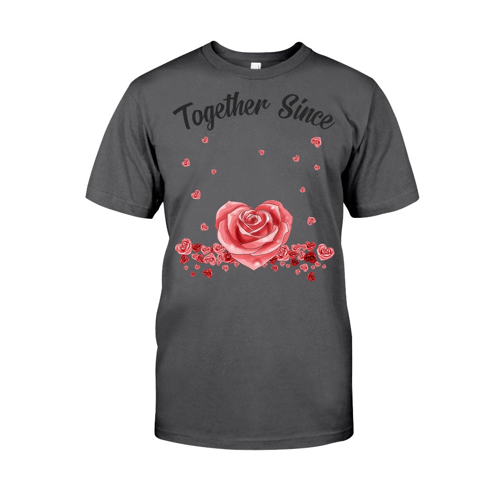 Together Since - Personalized Couple T-shirt and Hoodie