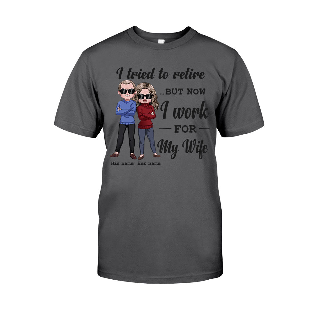 J'ai essayé de prendre ma retraite - T-shirt et sweat à capuche personnalisés pour couples