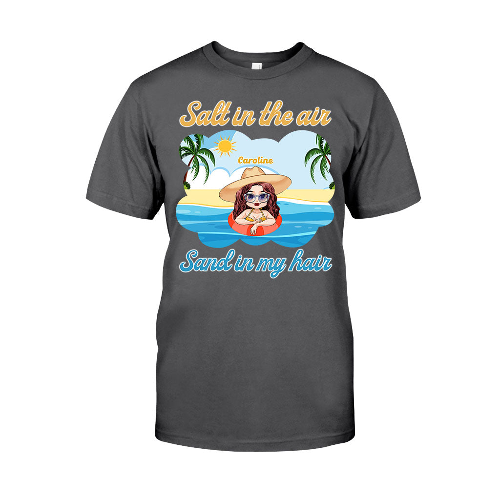 Sel dans l'air, sable dans les cheveux - T-shirt et sweat à capuche personnalisés pour les amoureux de la mer