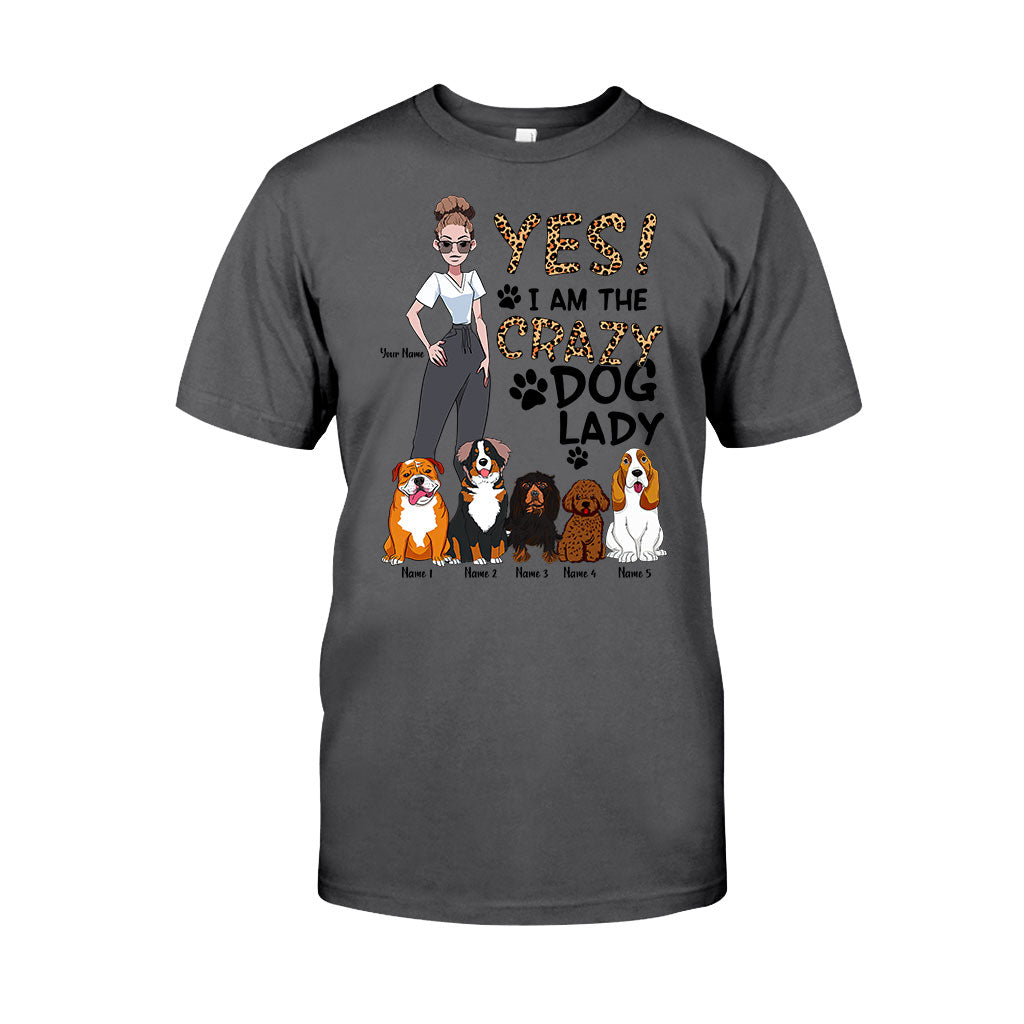 Oui, je suis la folle aux chiens - T-shirt et sweat à capuche personnalisés pour chiens