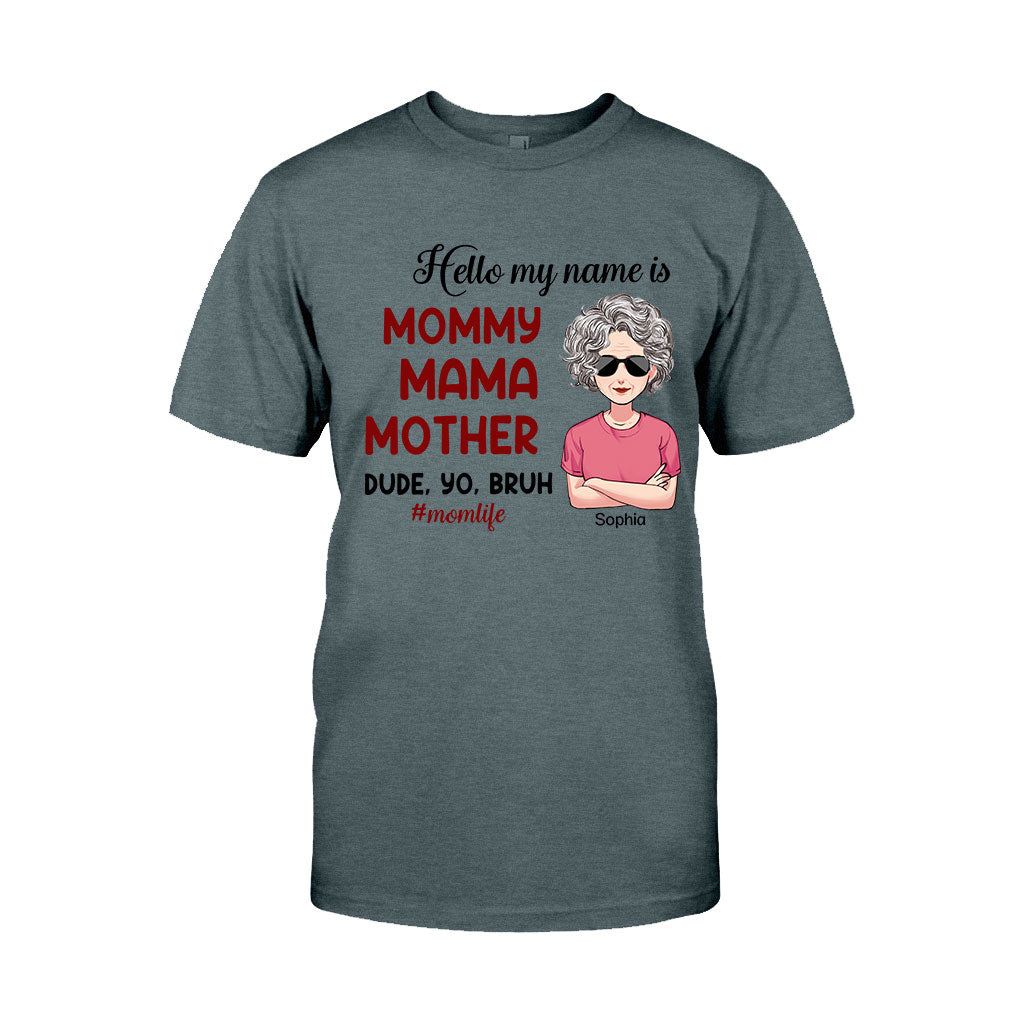 Bonjour, je m'appelle... - T-shirt et sweat à capuche personnalisés pour la fête des mères
