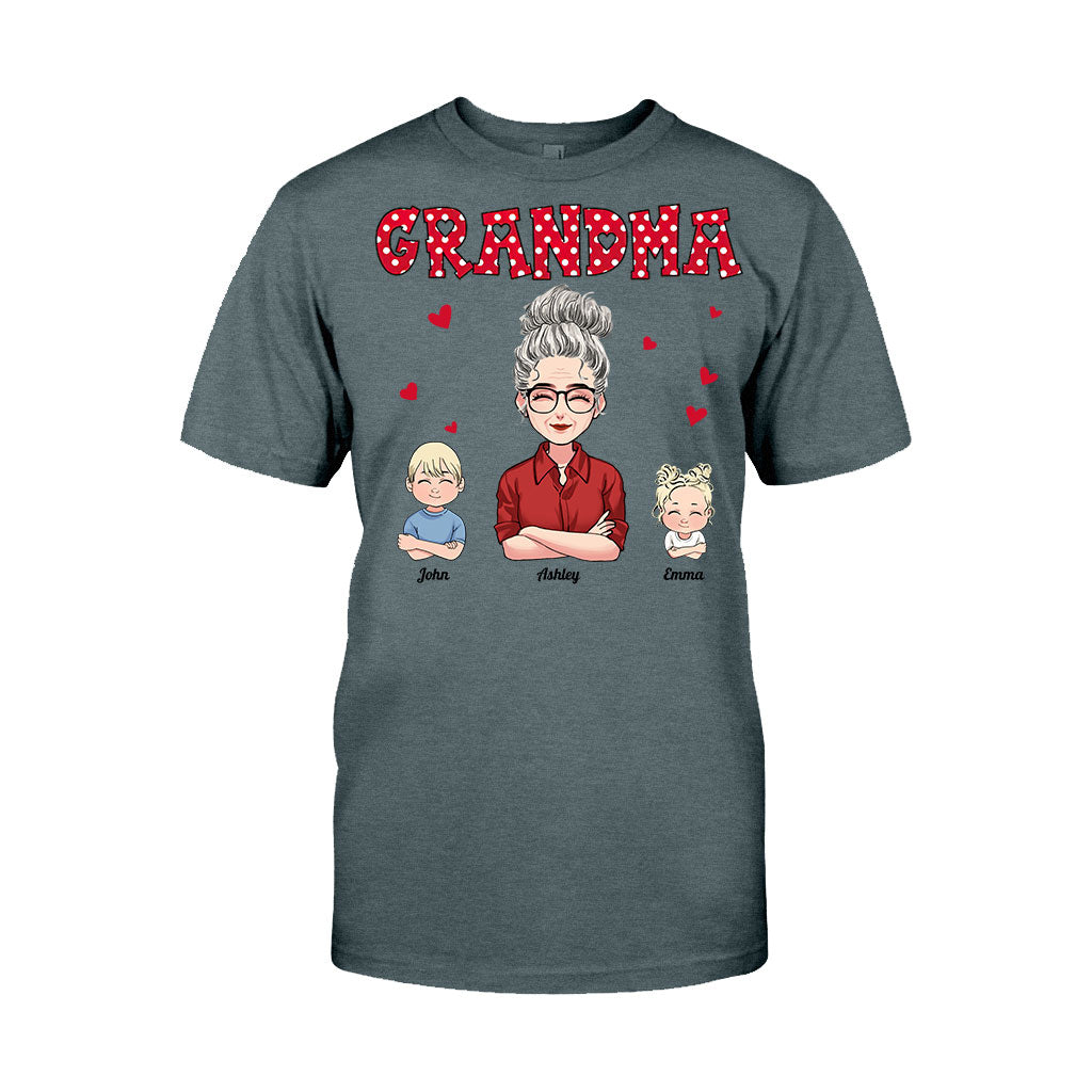 Grand-mère/Mère et Enfants - T-shirt et sweat à capuche personnalisés pour la fête des mères