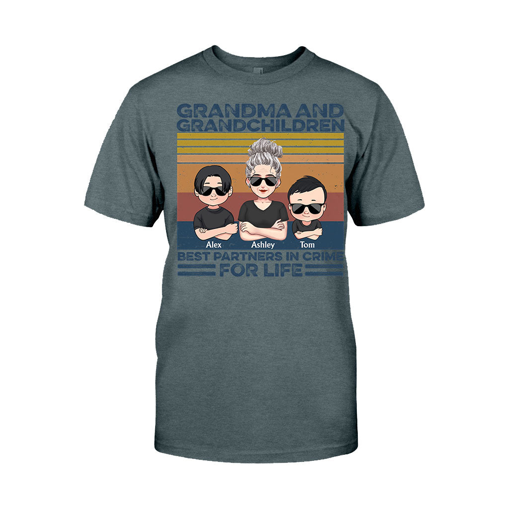 Grandma And Grandchildren - Personalized Mother's Day Grandma T-shirt and Hoodie
