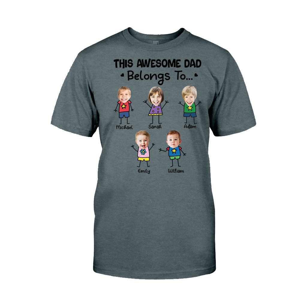 Ce papa génial appartient à - T-shirt et sweat à capuche personnalisés pour papa