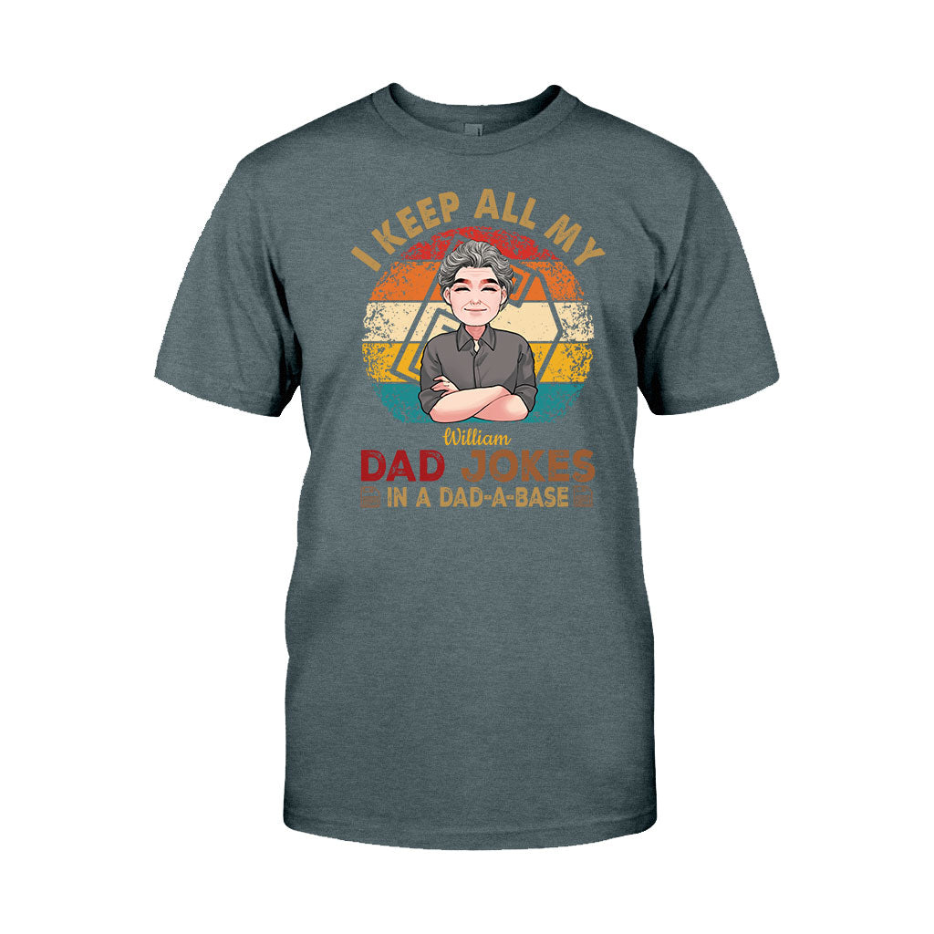 Je garde toutes mes blagues de papa - T-shirt et sweat à capuche personnalisés pour papa