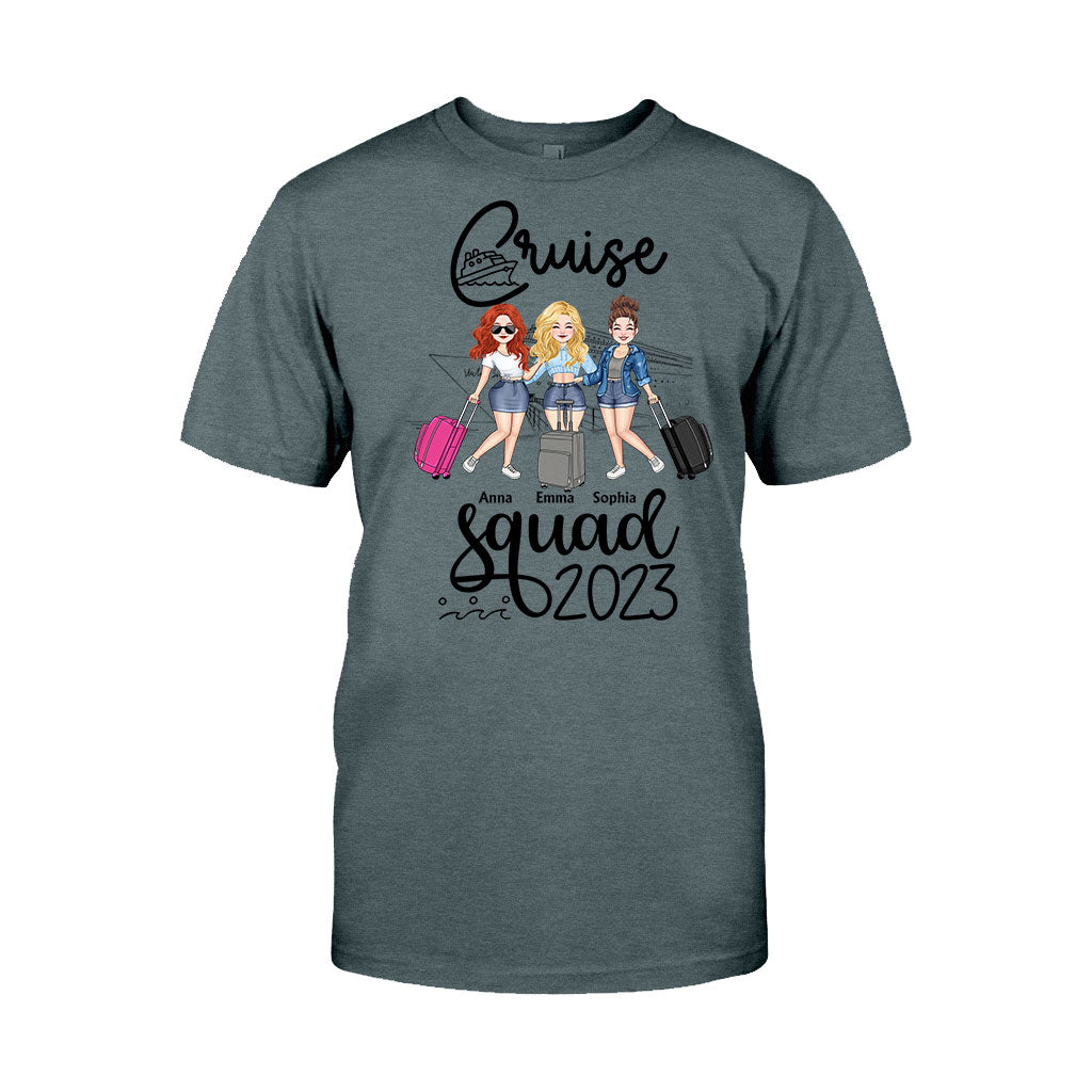 Équipe Croisière - Cadeau croisière pour amie, maman, sœur, fille - T-shirt et sweat à capuche personnalisés