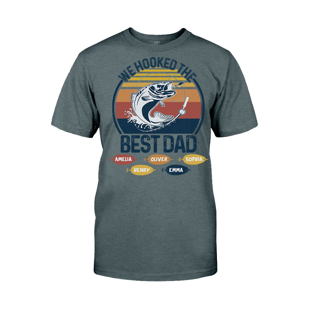 Nous avons trouvé le meilleur papa pêcheur, grand-père ! - Cadeau de pêche pour papa et grand-père - T-shirt et sweat à capuche personnalisés