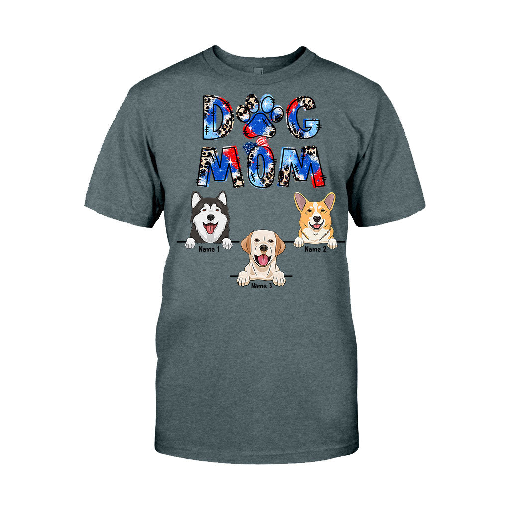 Maman de chien - T-shirt et sweat à capuche personnalisés pour la fête de l'Indépendance