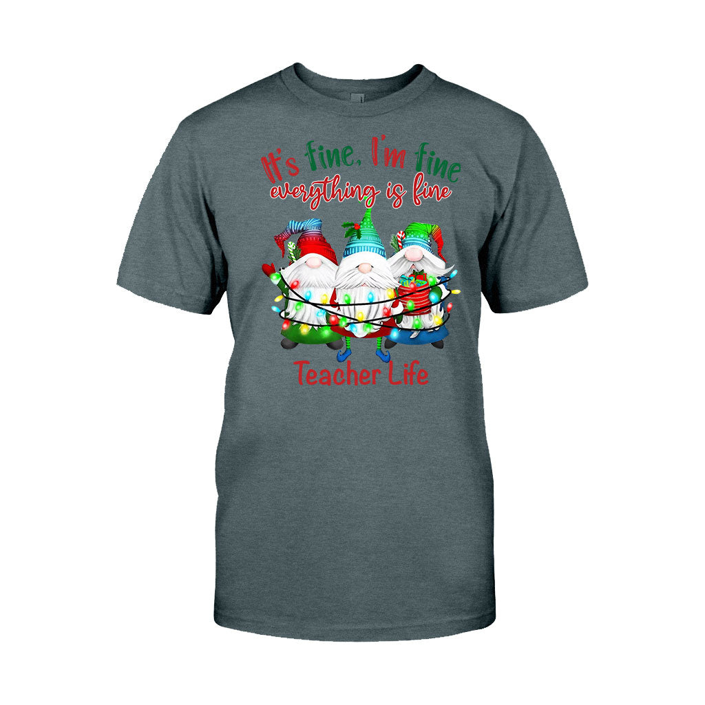 Tout va bien, je vais bien, tout va bien - T-shirt et sweat à capuche personnalisés pour enseignants