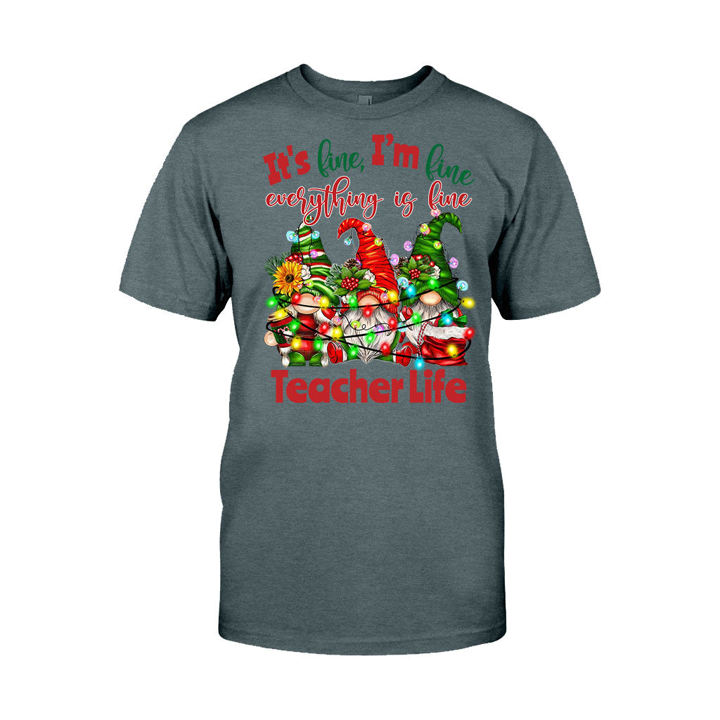 Tout va bien, je vais bien, tout va bien - T-shirt et sweat à capuche personnalisés pour enseignants