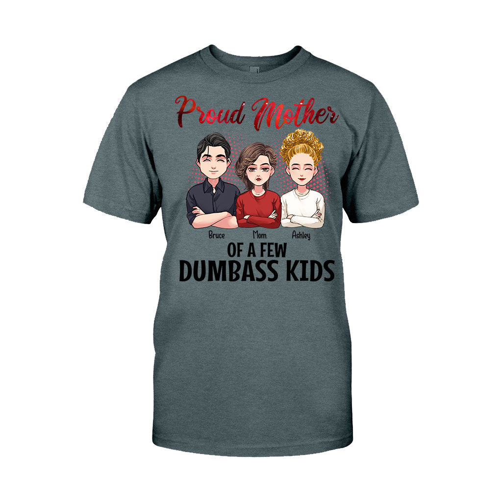 Fière maman de quelques enfants idiots - T-shirt et sweat à capuche personnalisés pour la fête des mères