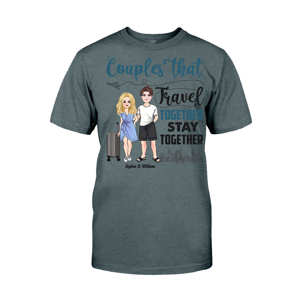 Couple qui voyage ensemble - T-shirt et sweat à capuche de voyage personnalisés