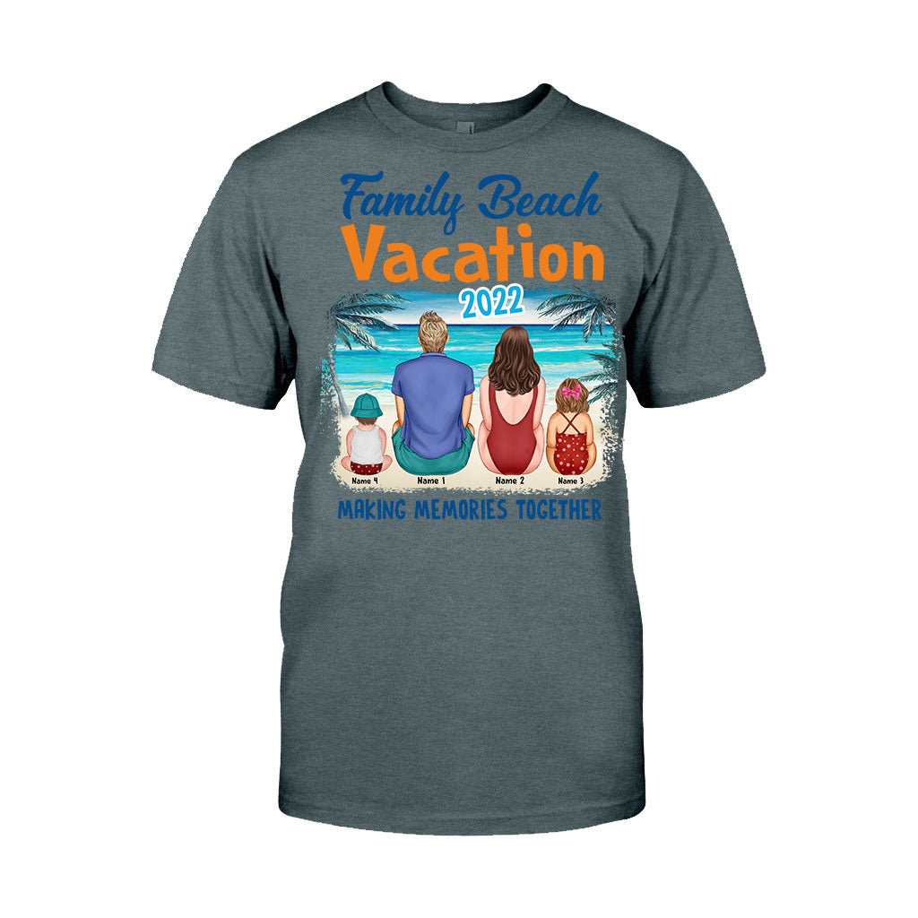 Vacances en famille à la plage - T-shirt et sweat à capuche personnalisés pour les amoureux de la mer