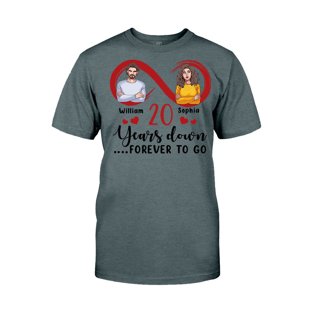 Pour toujours ensemble - T-shirt et sweat à capuche personnalisés pour couples