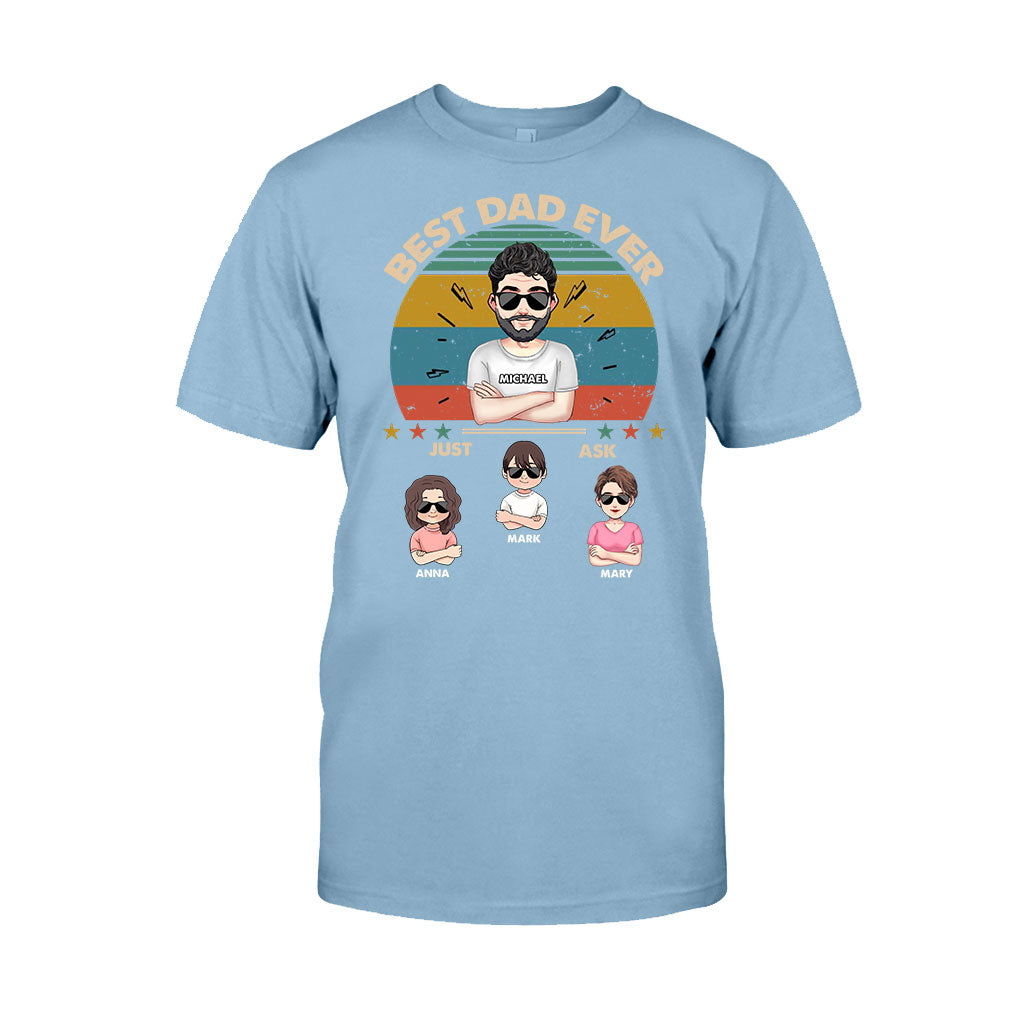 Meilleur papa du monde - Cadeau pour papa, maman, grand-père, grand-mère - T-shirt et sweat à capuche personnalisés
