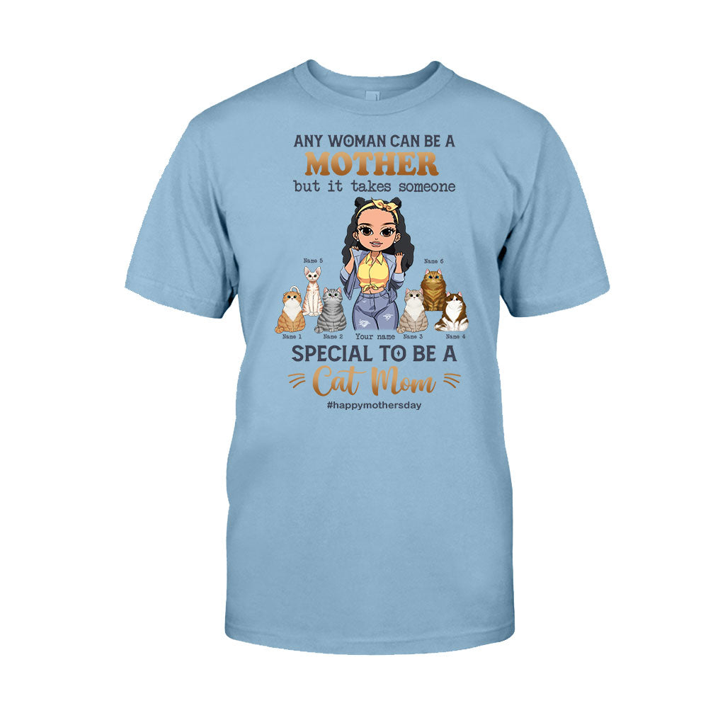 Toute femme peut être une maman chat spéciale - T-shirt et sweat à capuche personnalisés pour chats