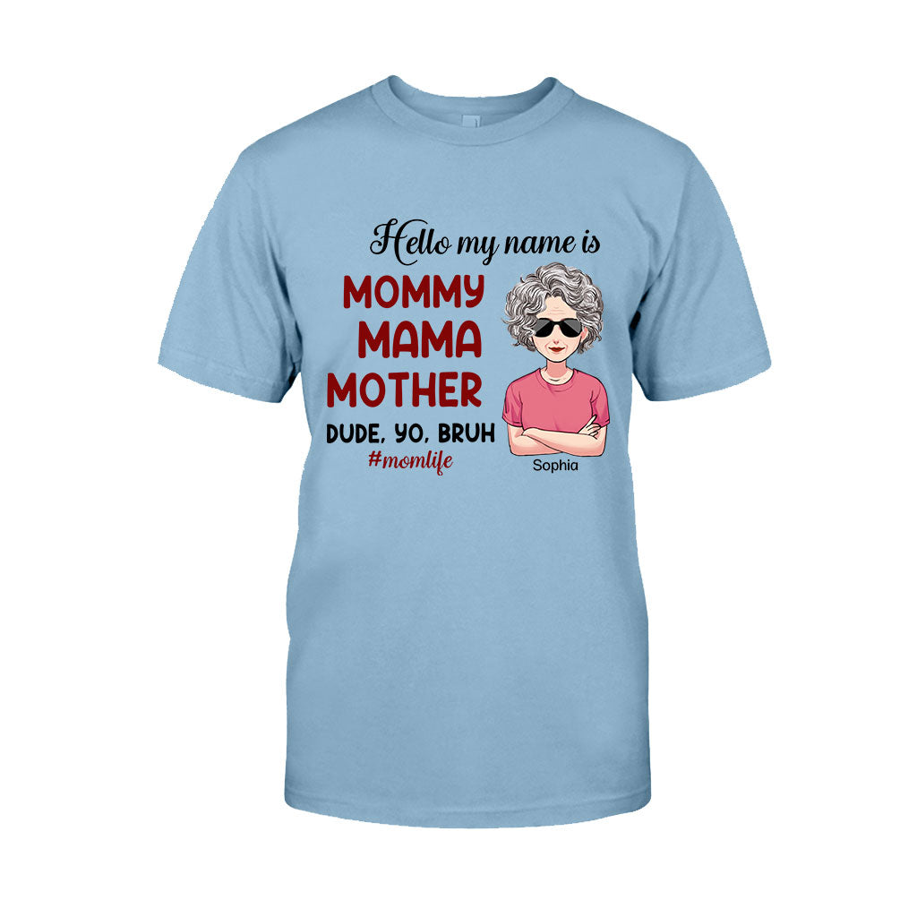 Bonjour, je m'appelle... - T-shirt et sweat à capuche personnalisés pour la fête des mères