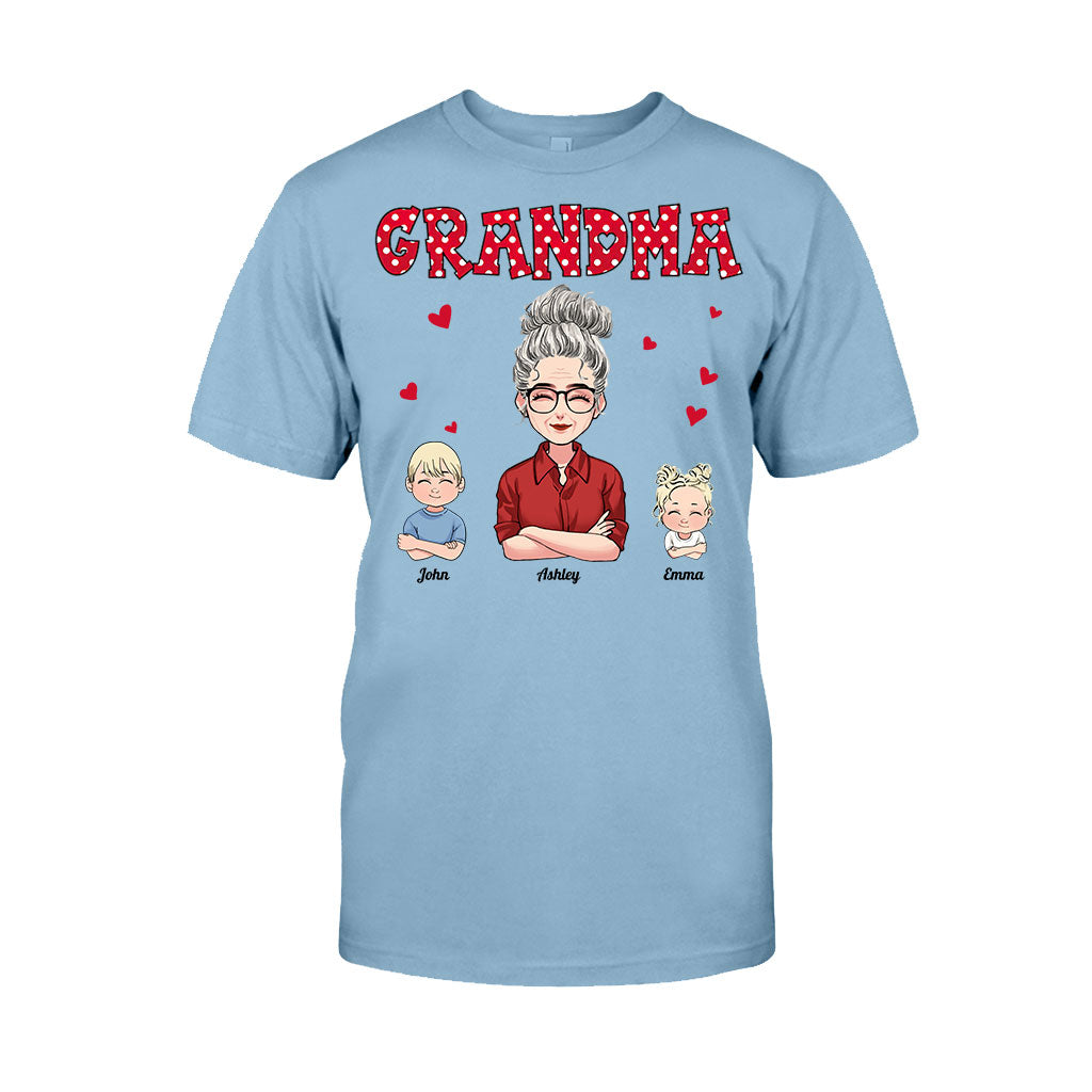 Grand-mère/Mère et Enfants - T-shirt et sweat à capuche personnalisés pour la fête des mères