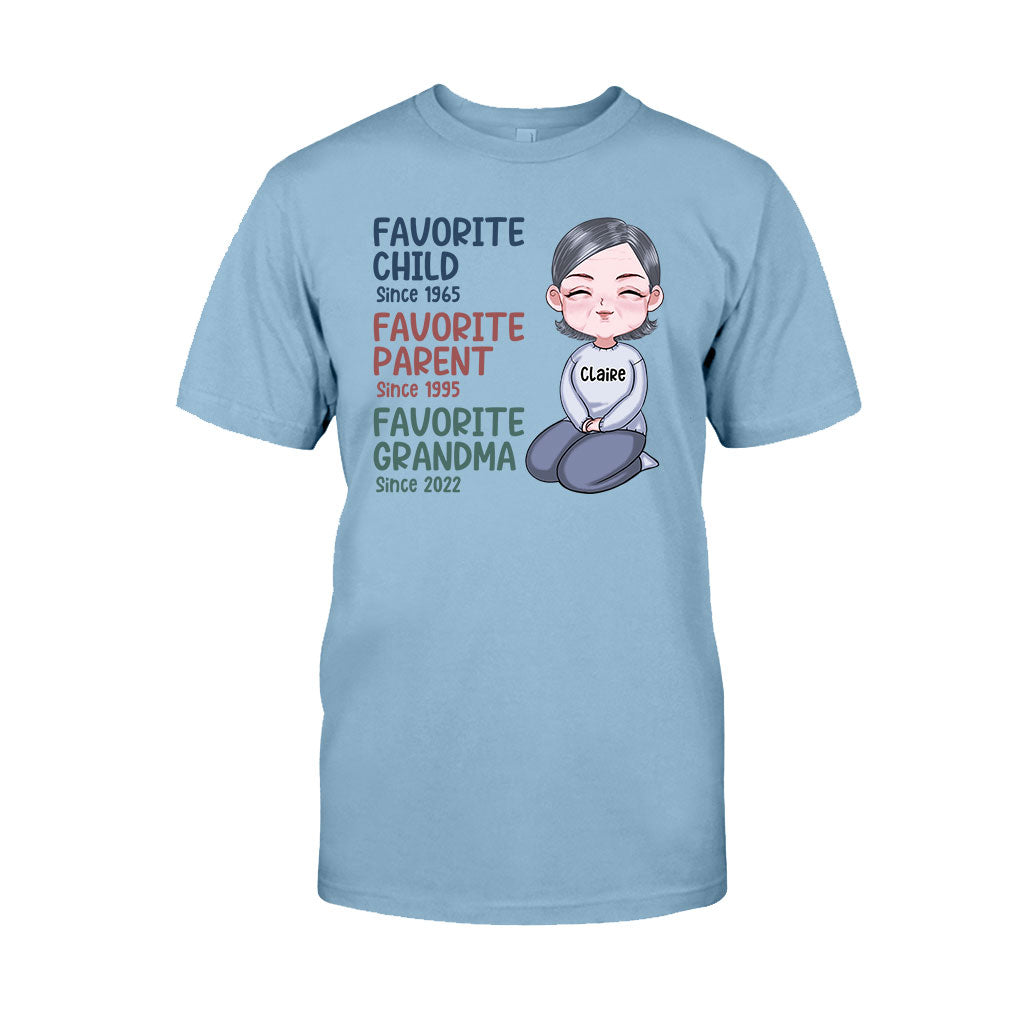 Mamie préférée depuis toujours - T-shirt et sweat à capuche personnalisés « Mamie préférée »
