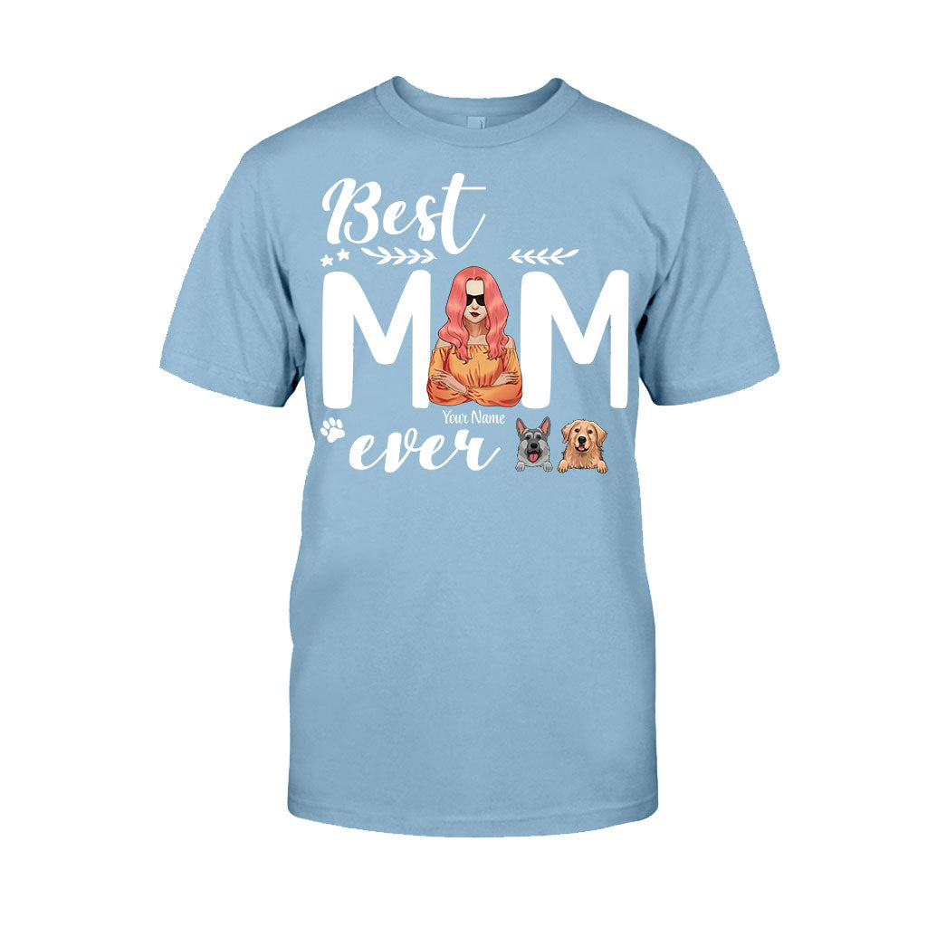 Best Dog Mom Ever - Personalized T-shirt and Hoodie