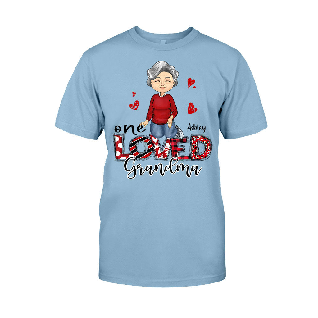 One Loved Grandma - Personalized Valentine Grandma T-shirt and Hoodie