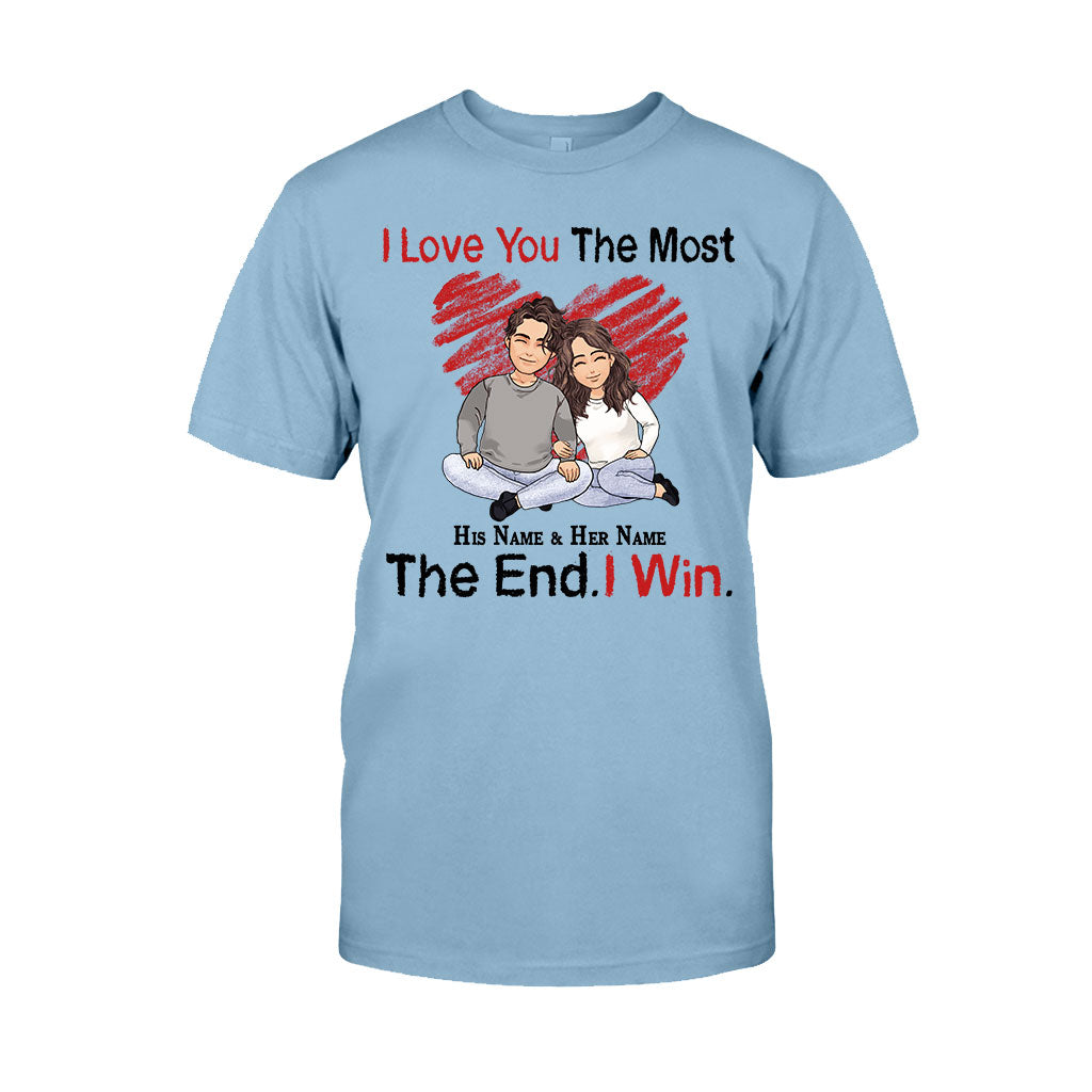 I Love You The Most - Personalized Couple T-shirt and Hoodie