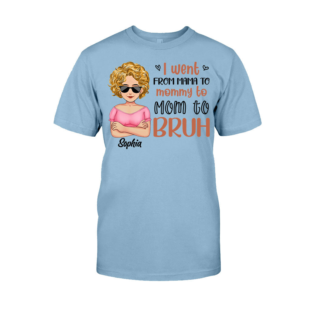 Je suis passé de maman à frère - T-shirt et sweat à capuche personnalisés pour la fête des mères