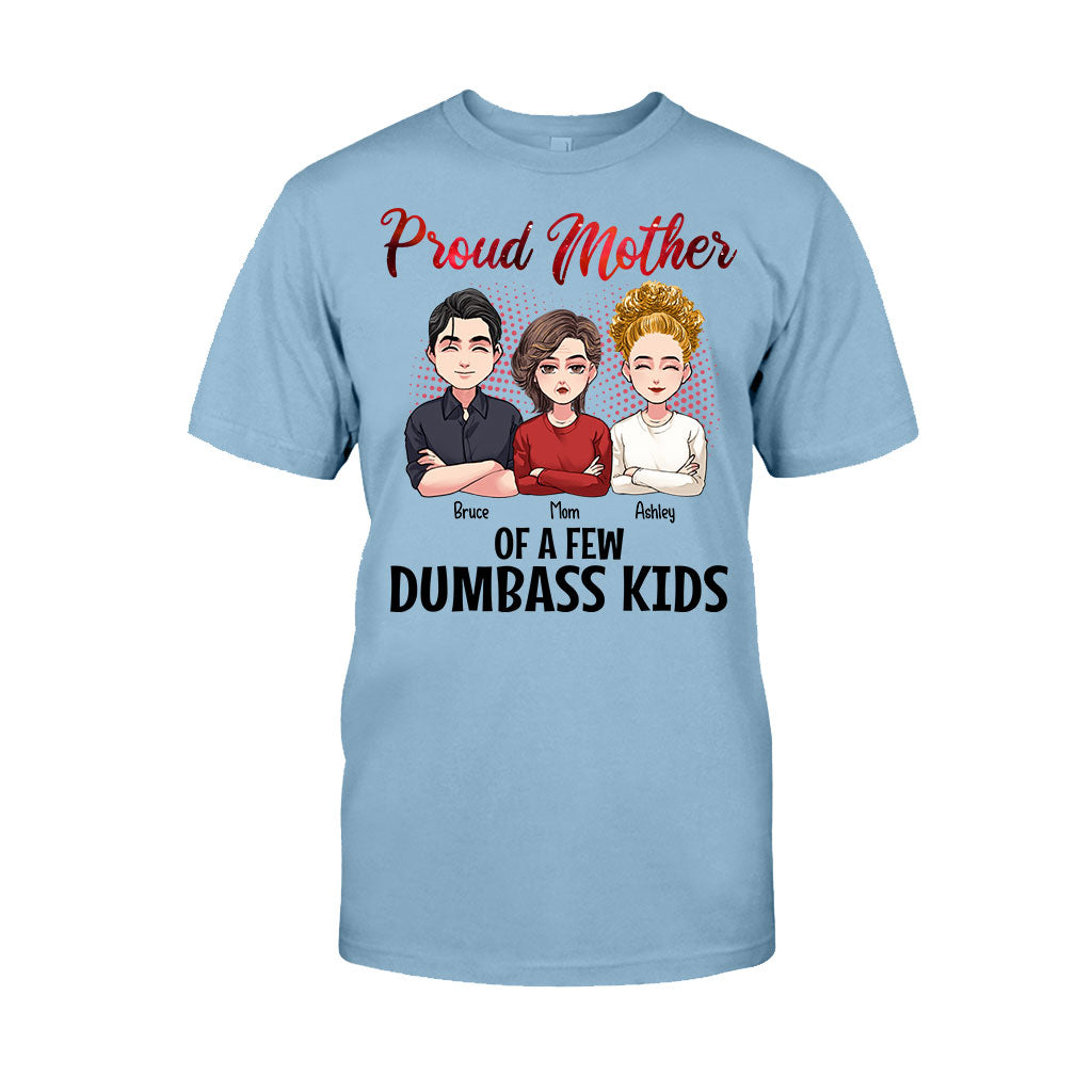 Fière maman de quelques enfants idiots - T-shirt et sweat à capuche personnalisés pour la fête des mères