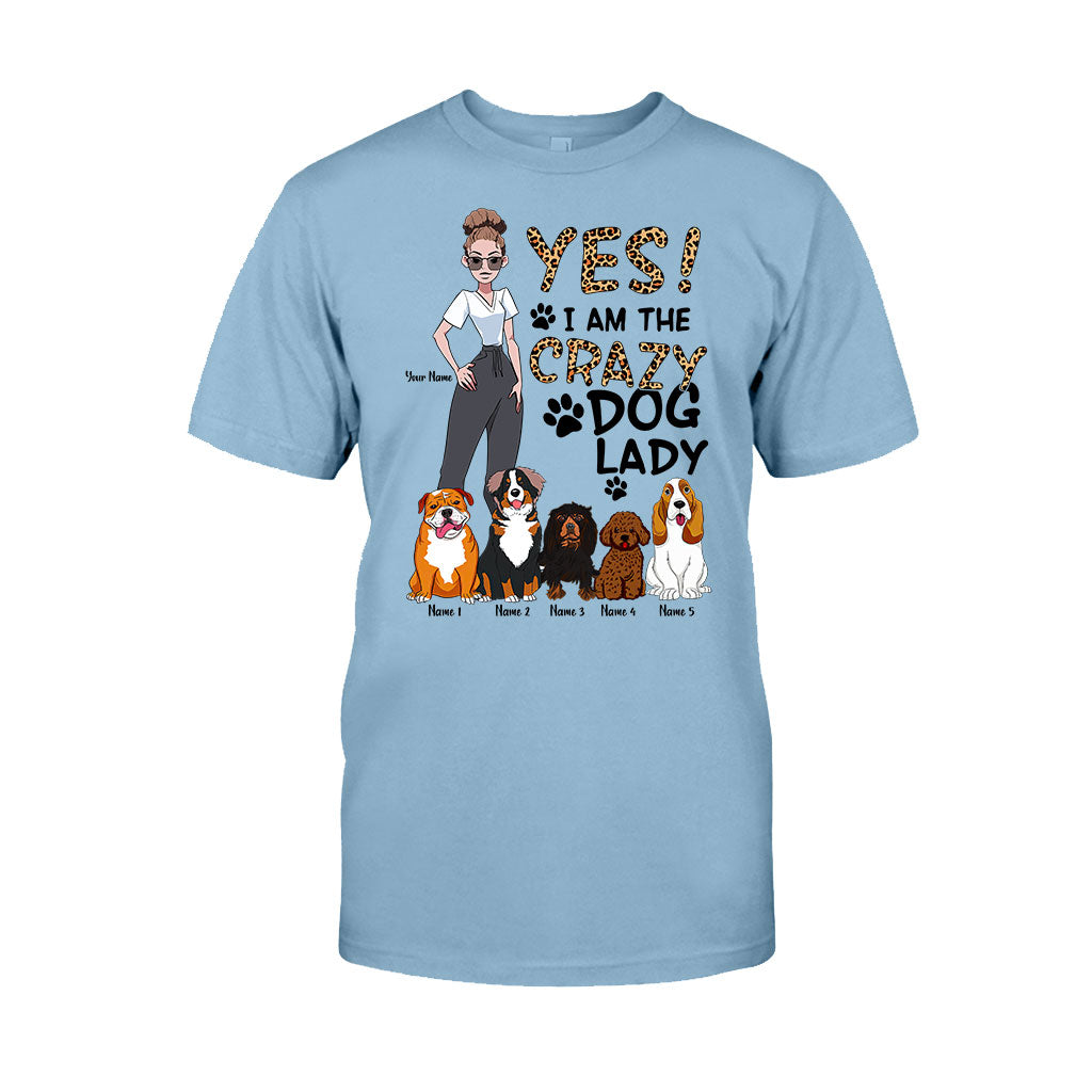 Oui, je suis la folle aux chiens - T-shirt et sweat à capuche personnalisés pour chiens