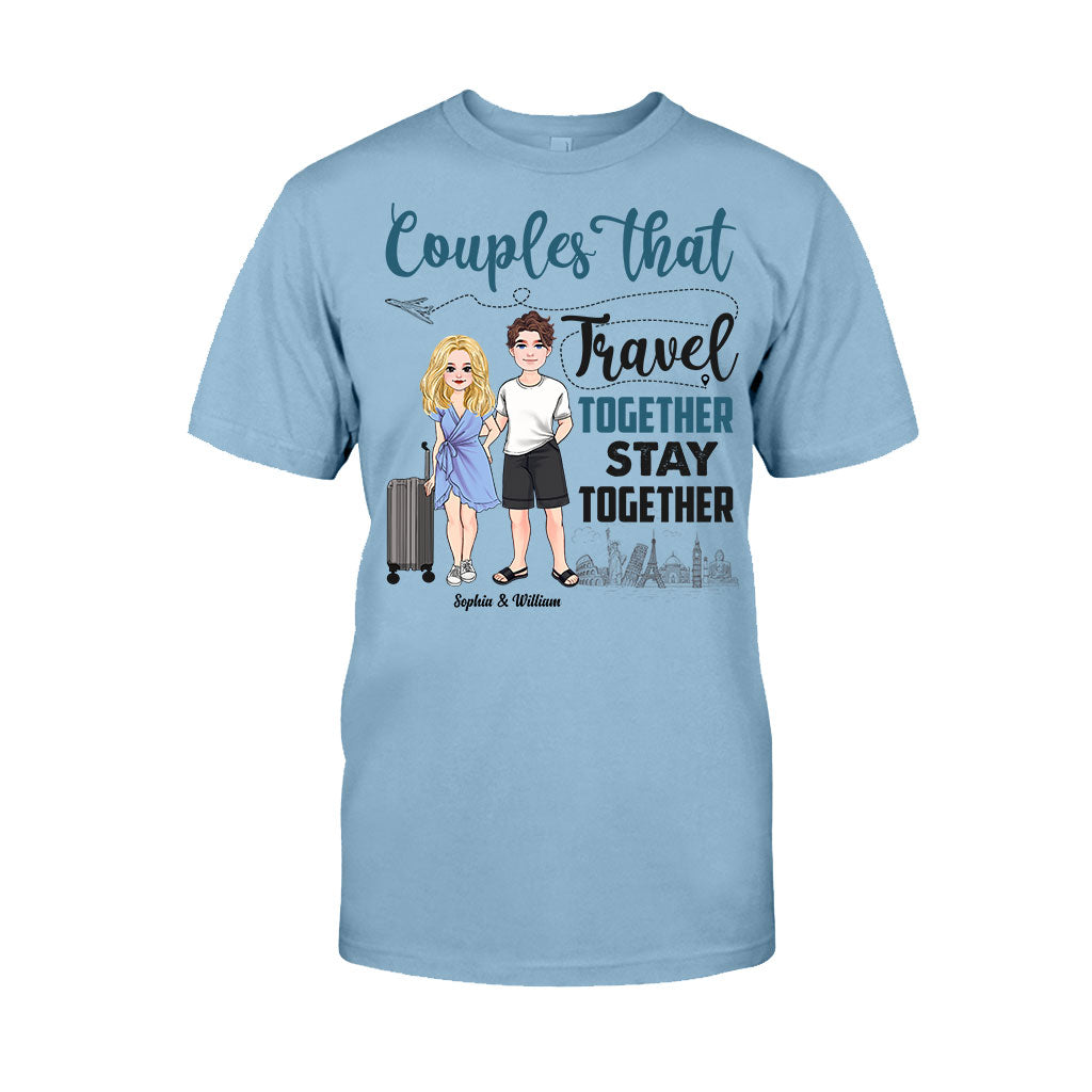 Couple qui voyage ensemble - T-shirt et sweat à capuche de voyage personnalisés