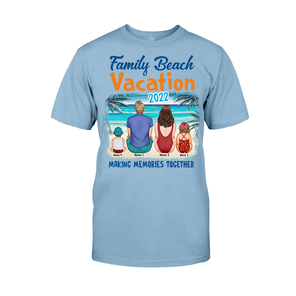Vacances en famille à la plage - T-shirt et sweat à capuche personnalisés pour les amoureux de la mer