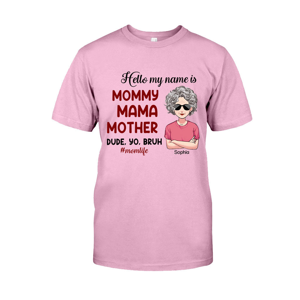 Bonjour, je m'appelle... - T-shirt et sweat à capuche personnalisés pour la fête des mères