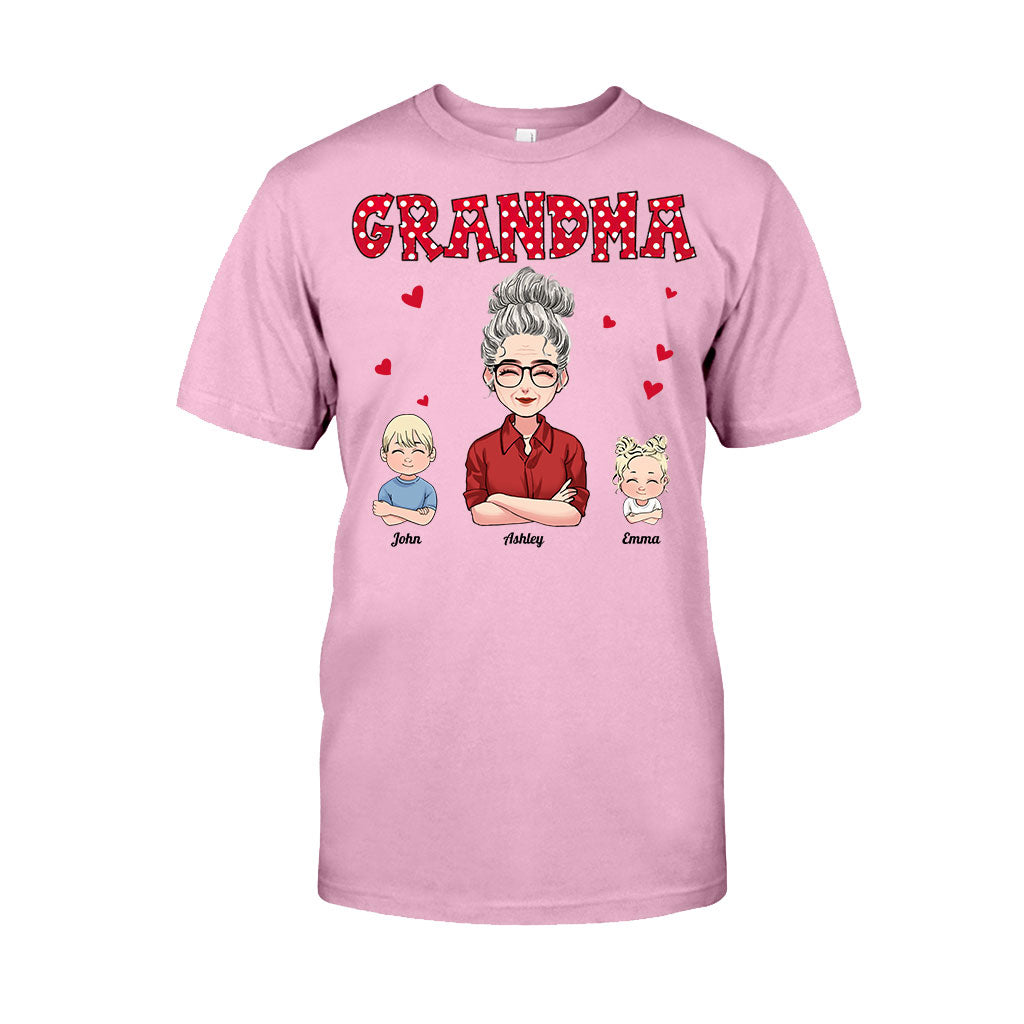 Grand-mère/Mère et Enfants - T-shirt et sweat à capuche personnalisés pour la fête des mères