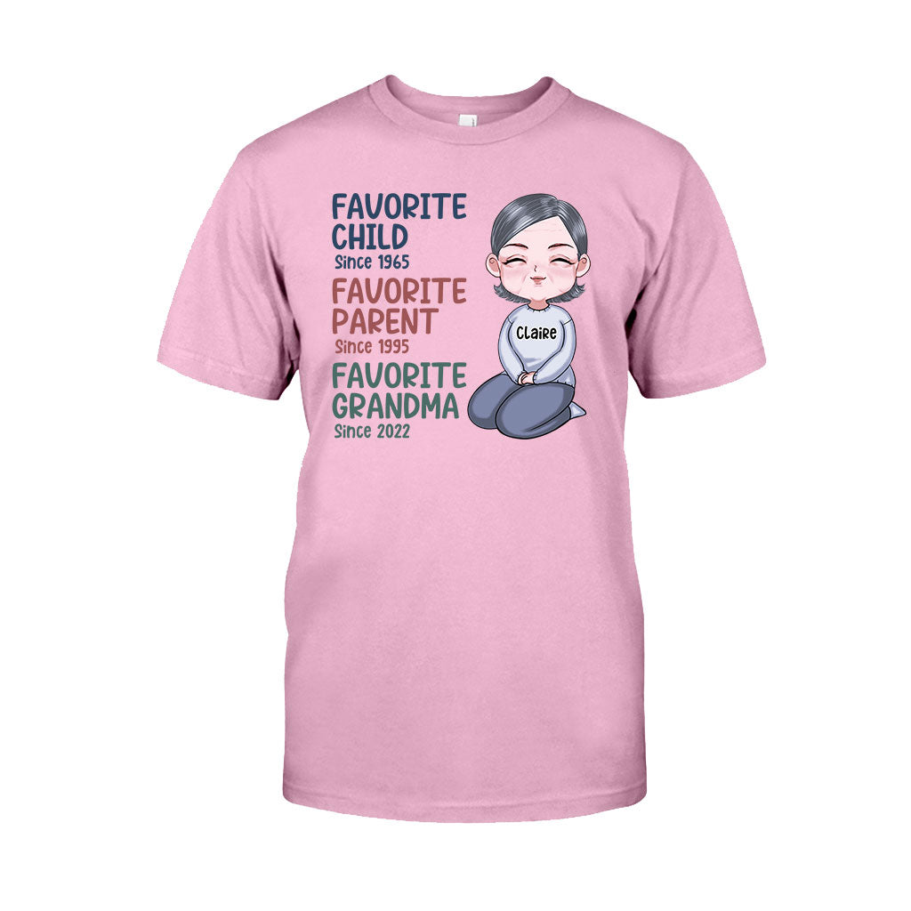 Mamie préférée depuis toujours - T-shirt et sweat à capuche personnalisés « Mamie préférée »