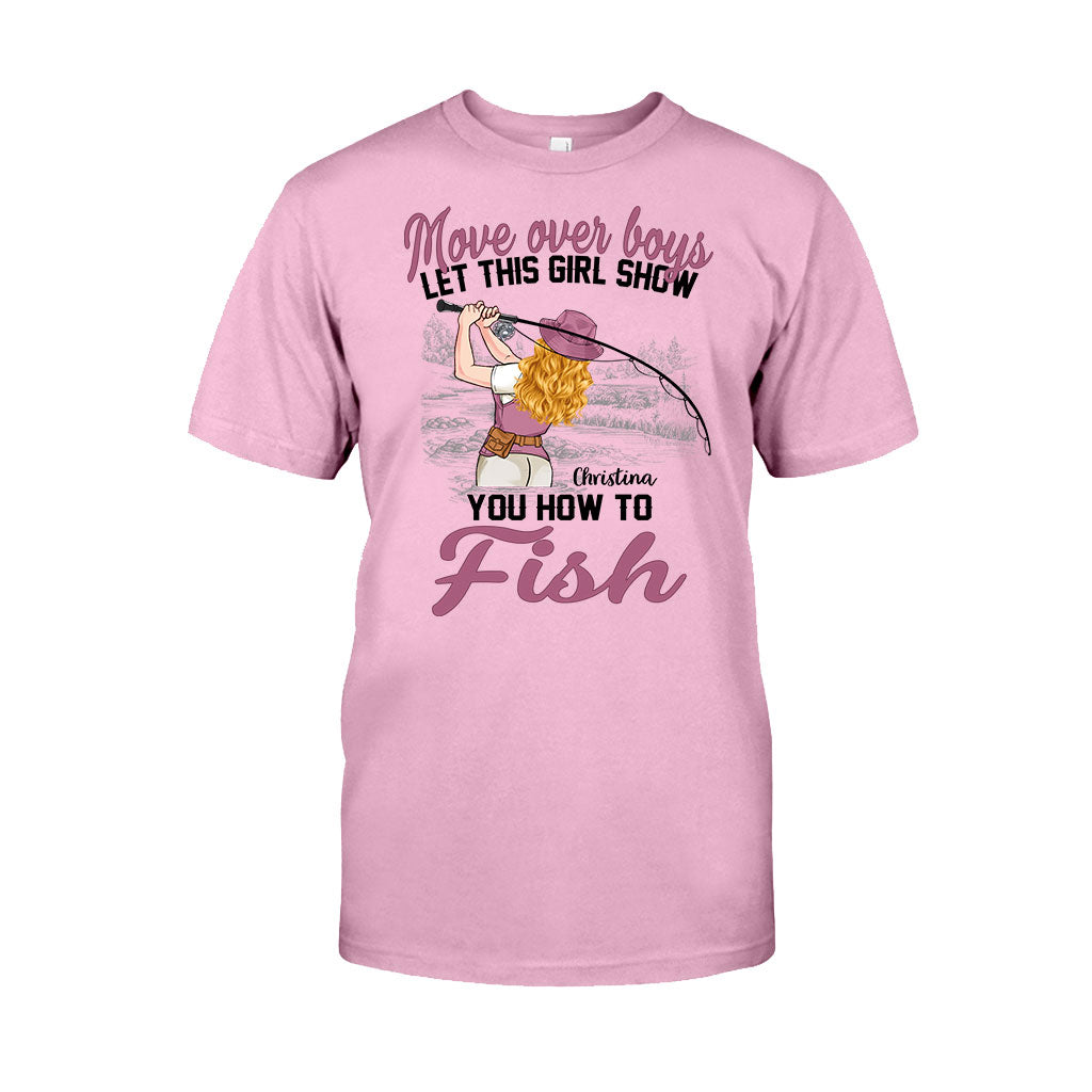 Laissez la place aux garçons, laissez cette fille vous montrer comment pêcher ! - T-shirt et sweat à capuche de pêche personnalisés