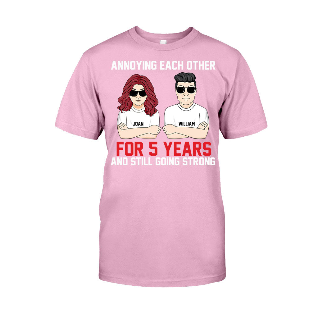 Annoying Each Other - Personalized Couple T-shirt and Hoodie
