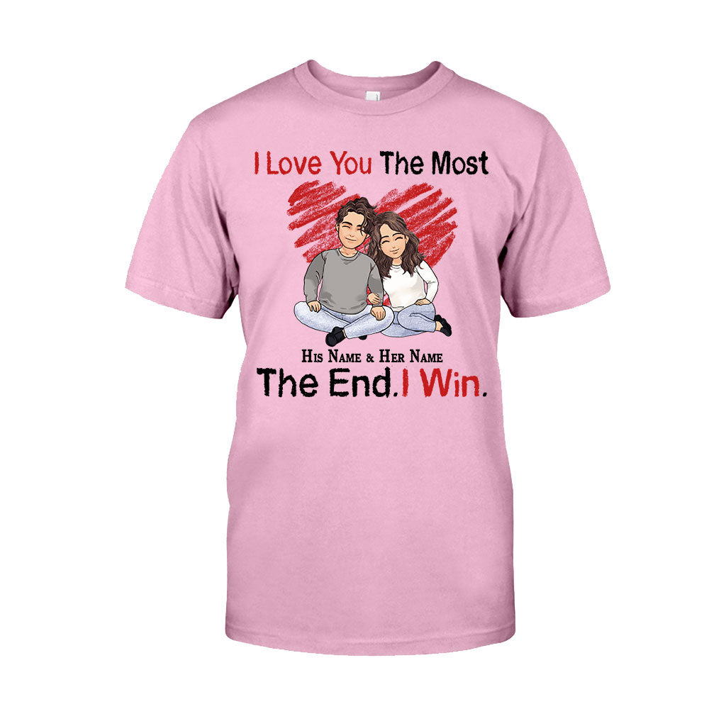I Love You The Most - Personalized Couple T-shirt and Hoodie