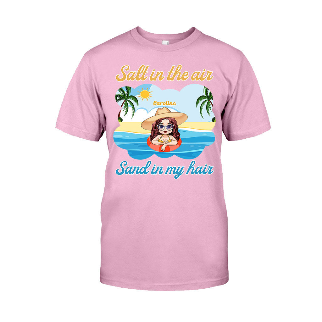 Sel dans l'air, sable dans les cheveux - T-shirt et sweat à capuche personnalisés pour les amoureux de la mer