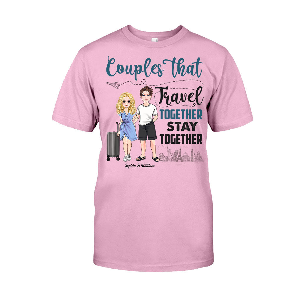 Couple qui voyage ensemble - T-shirt et sweat à capuche de voyage personnalisés