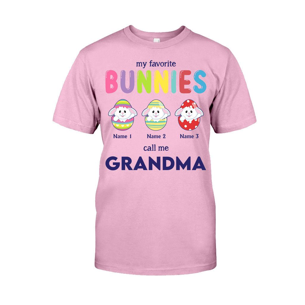 Mes lapins préférés m'appellent grand-mère - T-shirt et sweat à capuche personnalisés pour la fête des mères et Pâques