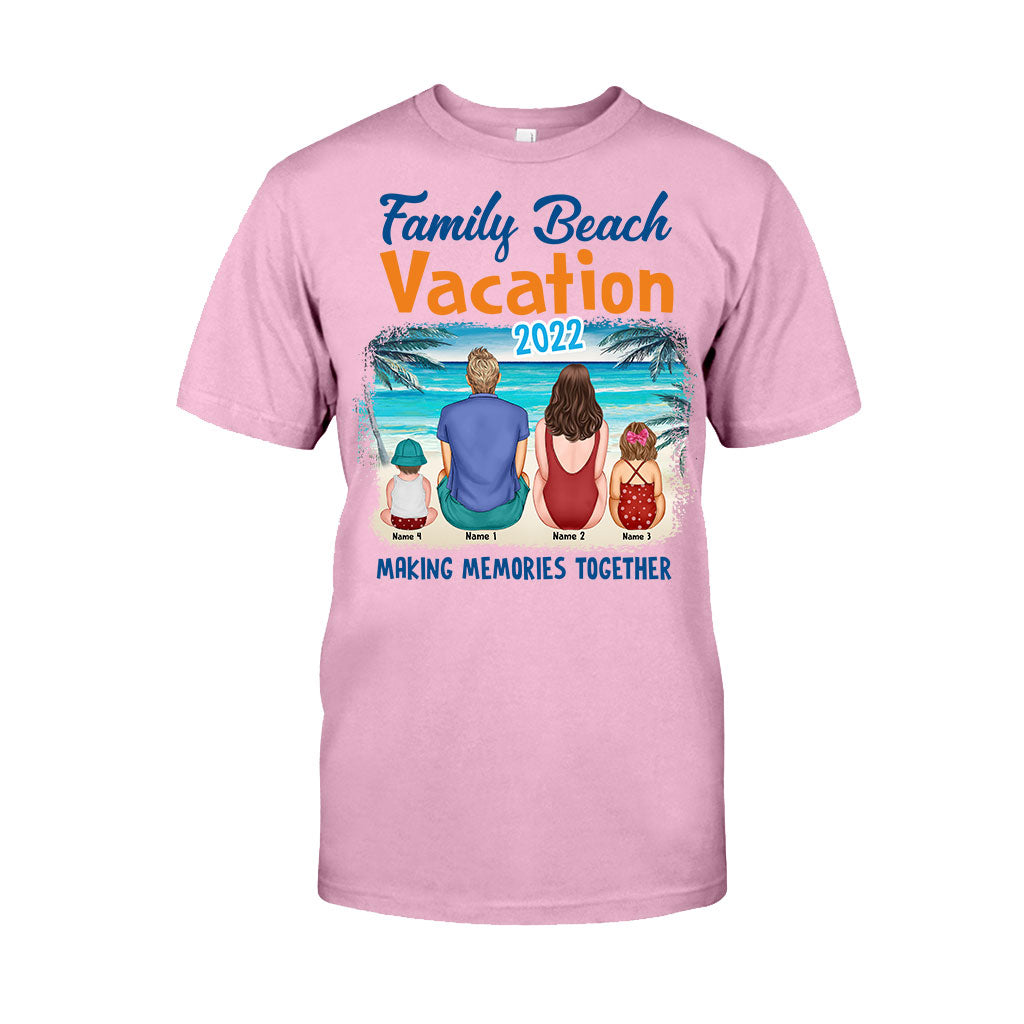 Vacances en famille à la plage - T-shirt et sweat à capuche personnalisés pour les amoureux de la mer