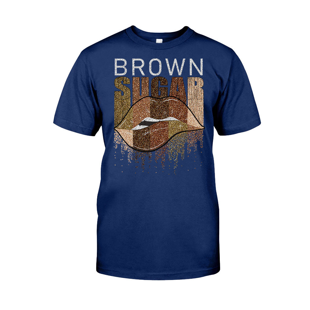 Brown Sugar - T-shirt et sweat à capuche afro-américains avec imprimé à paillettes imitation 1121