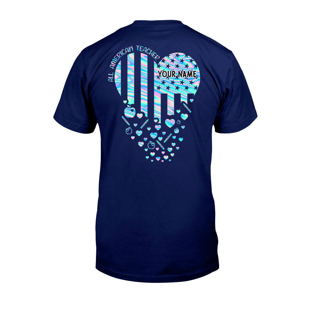 Professeur fier - T-shirt et sweat à capuche personnalisés pour la fête de l'indépendance