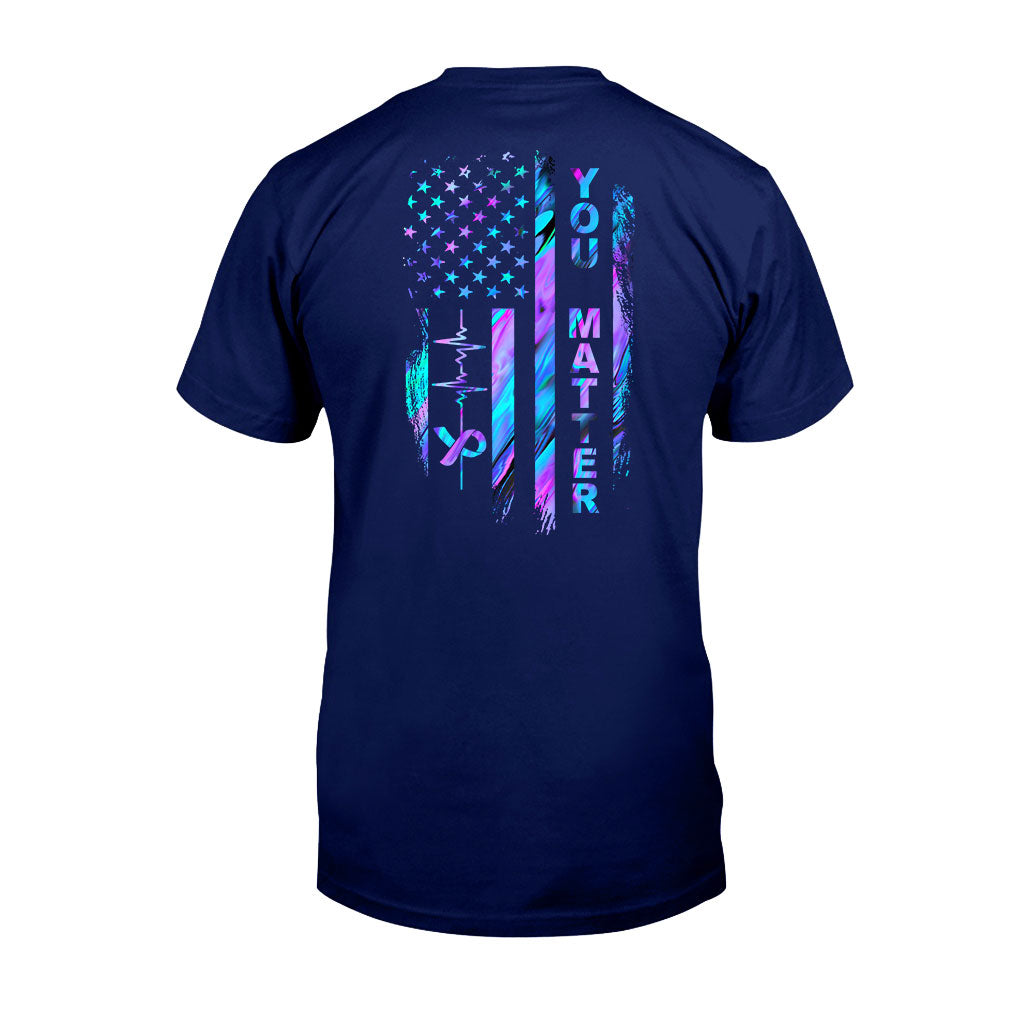 T-shirt et sweat à capuche avec drapeau de prévention du suicide 062021