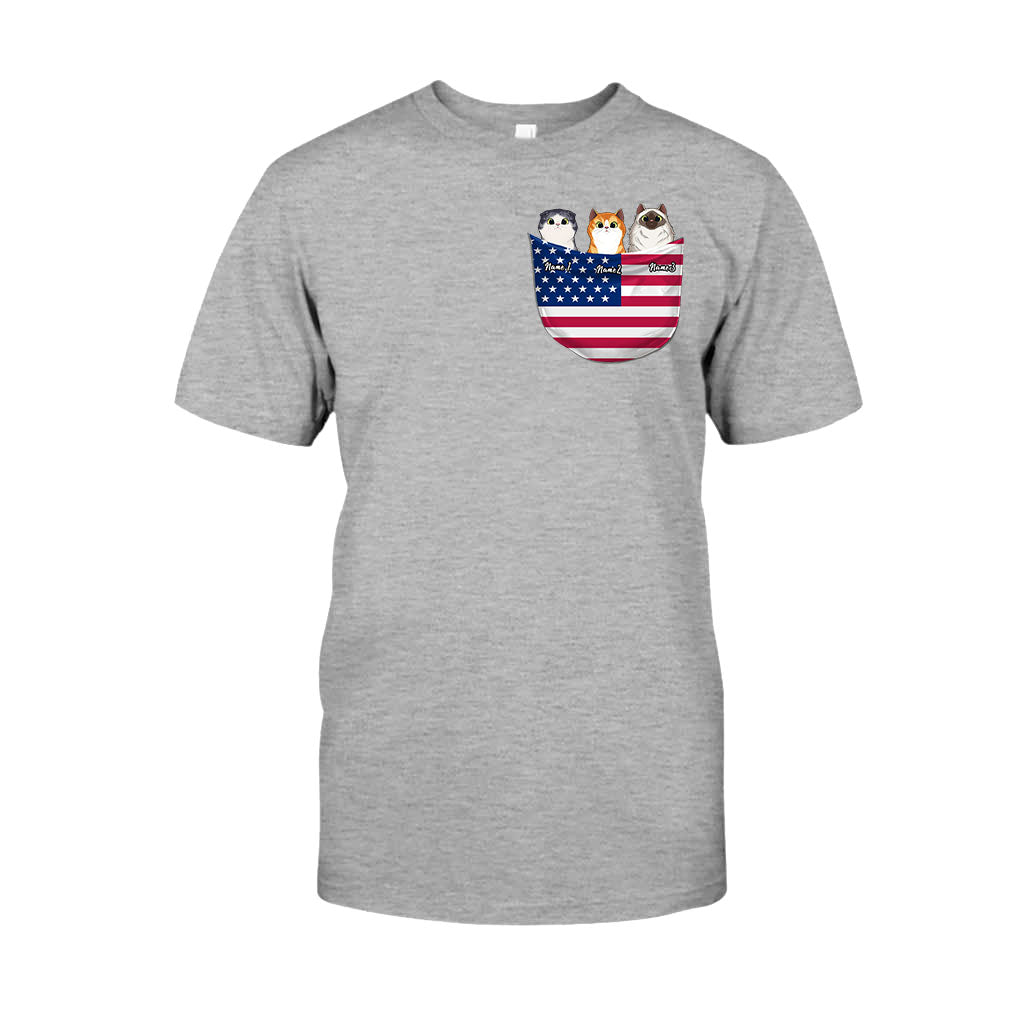 The 4th Of July - Personalized Independence Day Cat T-shirt and Hoodie