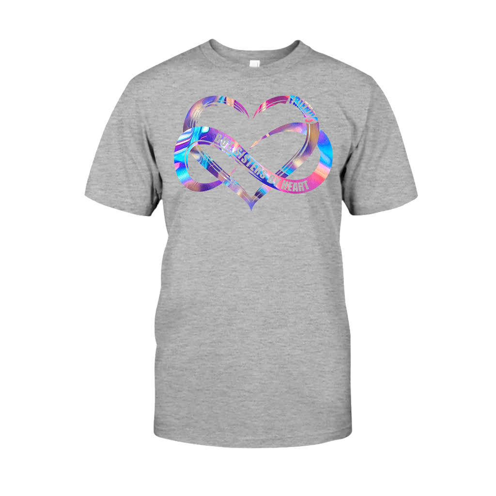 Pas sœurs de sang, mais sœurs de cœur - T-shirt et sweat à capuche personnalisés pour meilleures amies